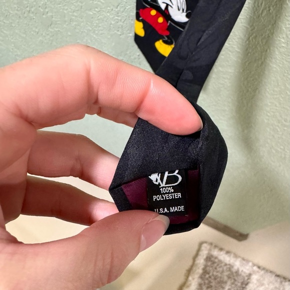 Mickey Mouse & Goofy  Character Black Tie - Picture 3 of 4
